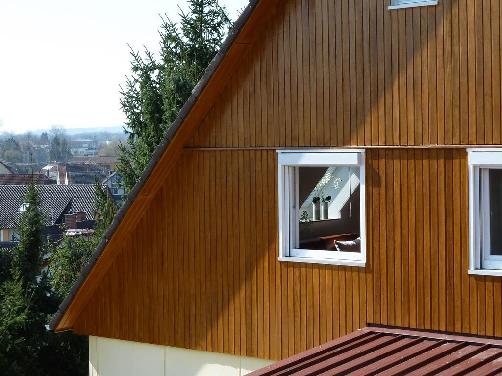 Helle 70 qm Ferienwohnung mit herrlichem Blick Teningen Exterior foto